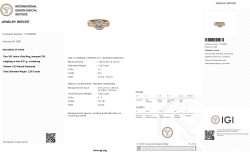 18K geelgouden shoulder ring bezet met 2.05 ct. diamanten, IGI gecertificeerd 