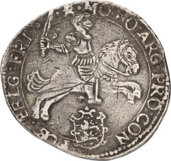 Halve dukaton. Friesland. 1662/0. VF -