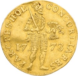 Gouden dukaat. Holland. 1773. VF