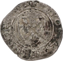 France. Kingdom. Charles VI. Gros. ND. F +