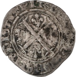 France. Kingdom. Charles VI. Gros. ND. F +