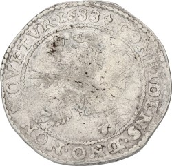 Leeuwendaalder op generaliteitsvoet. West-Friesland. 1633. VF -