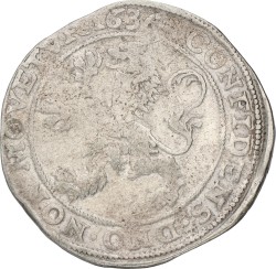 Leeuwendaalder op generaliteitsvoet. West-Friesland. 1636. VF -