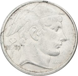 Belgium. Prince-regent Karel. 20 Francs. 1955 FR. VF