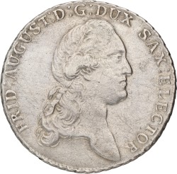 German states. Saxony. Albertine line. Friedrich August. Thaler. 1786 I.E.C. VF +