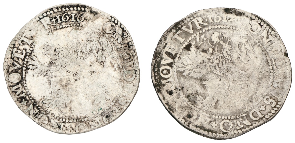 Lot (2) Leeuwendaalder - generaliteits. Utrecht. 1616 & 161(9). Average F