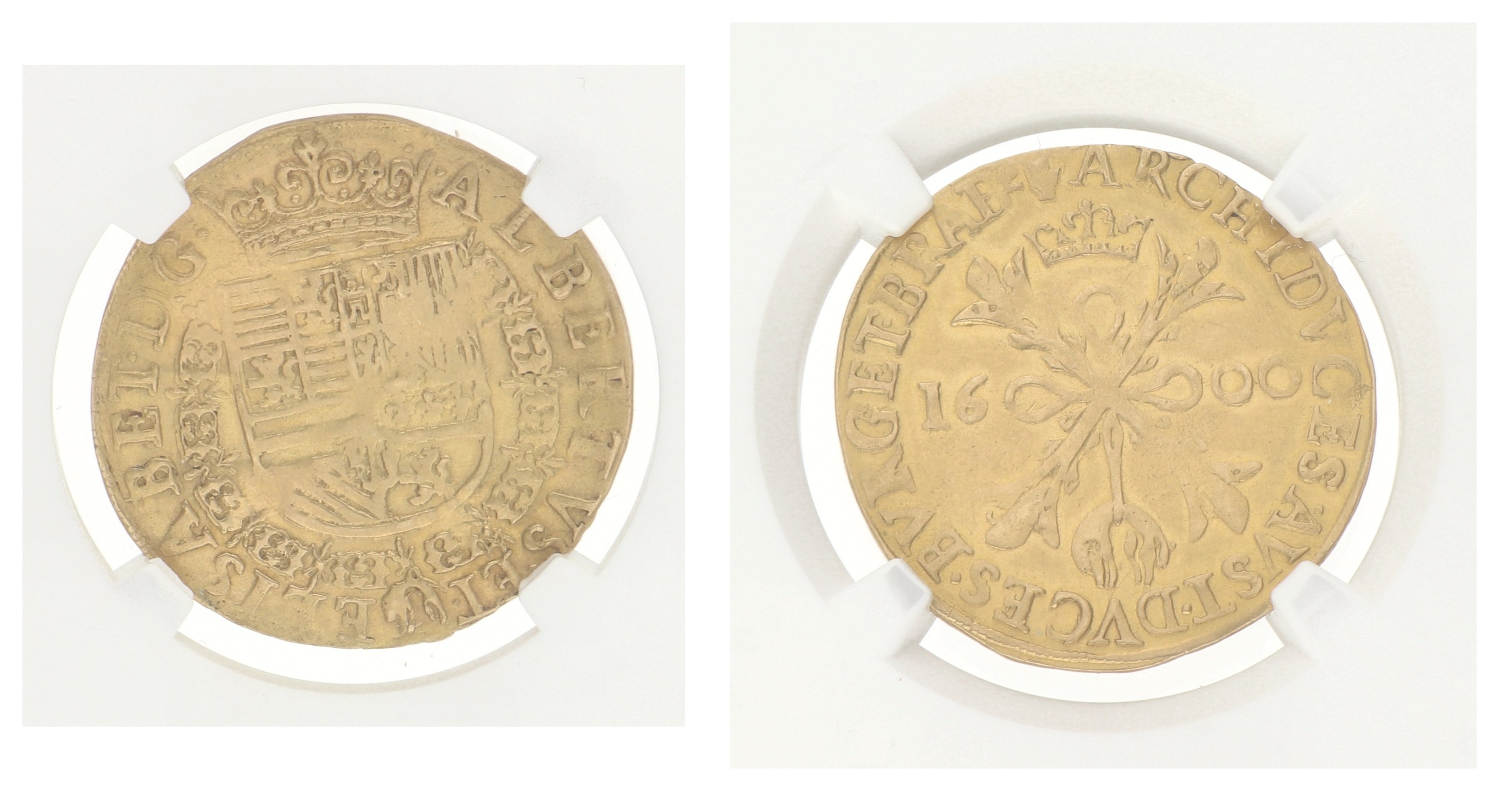 Dubbele Albertijn. Brabant. Antwerpen. Albrecht & Isabella. 1600. XF details