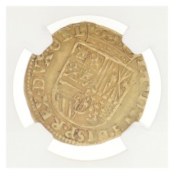 Halve gouden reaal. Gelderland. Filips II. ND (1555 - 1576). AU details