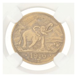 German East Africa. German colony. Wilhelm II. 15 Rupees. 1916 T - Arabesque below T. MS 63