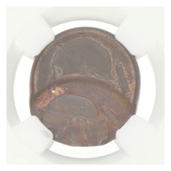 Belgium. 50 Centimes - Coin alignment. Double struck. 1965 Fr. MS 64 BN