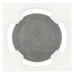 Belgium. Leopold II. 2 Centimes. 1857. MS 62 BN