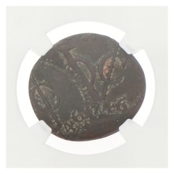 Duit - Mint error. V.O.C. (Holland). 1746. XF details