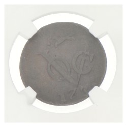 Duit - Mint error. V.O.C. (Gelderland). 1731. AU 53 BN