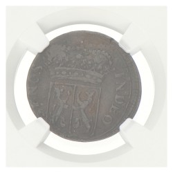 Duit - Mint error. V.O.C. (Gelderland). 1731. AU 53 BN