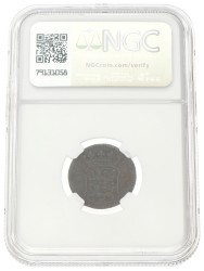 Duit - Mint error. V.O.C. (West-Friesland). ND (1756). VF details