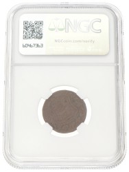 Duit - Mint error. V.O.C. (West-Friesland). ND (1780). VF 30 BN