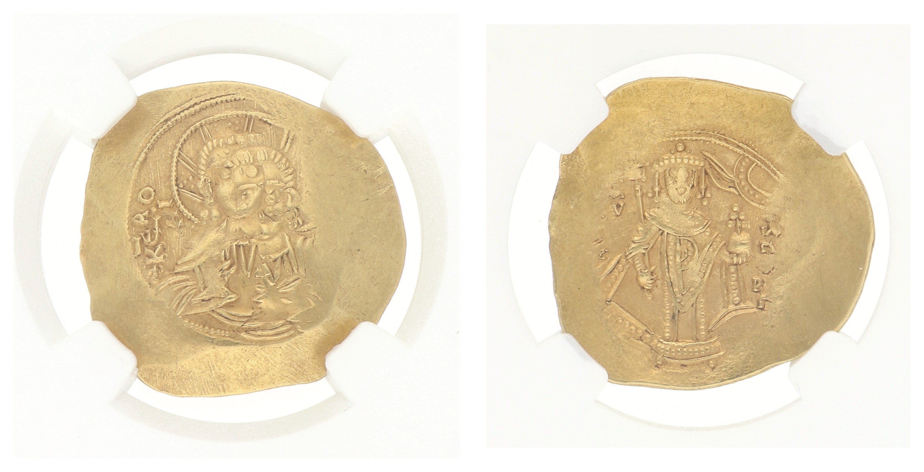 Goudwisselkantoor auction: Byzantine Empire. Manuel I. Hyperpyron. ND (1143 - 1180 AD). AUnc