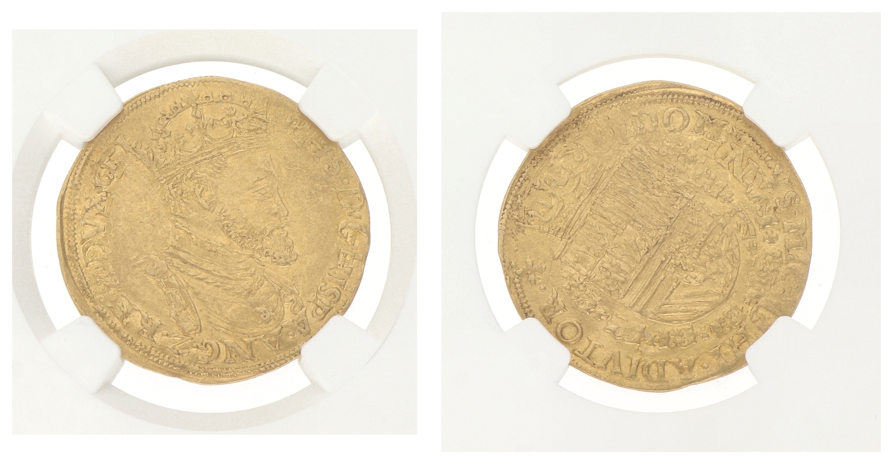 Goudwisselkantoor auction: Gouden Real. Gelderland. Nijmegen. Philips II. ND (1556 - 1576). AU 58