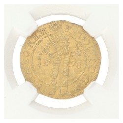 Gouden Dukaat. Kampen. Rudolph II. 1598. AU details