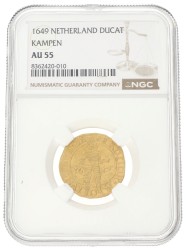 Gouden Dukaat. Kampen. Ferdinand III. 1649. AU 55