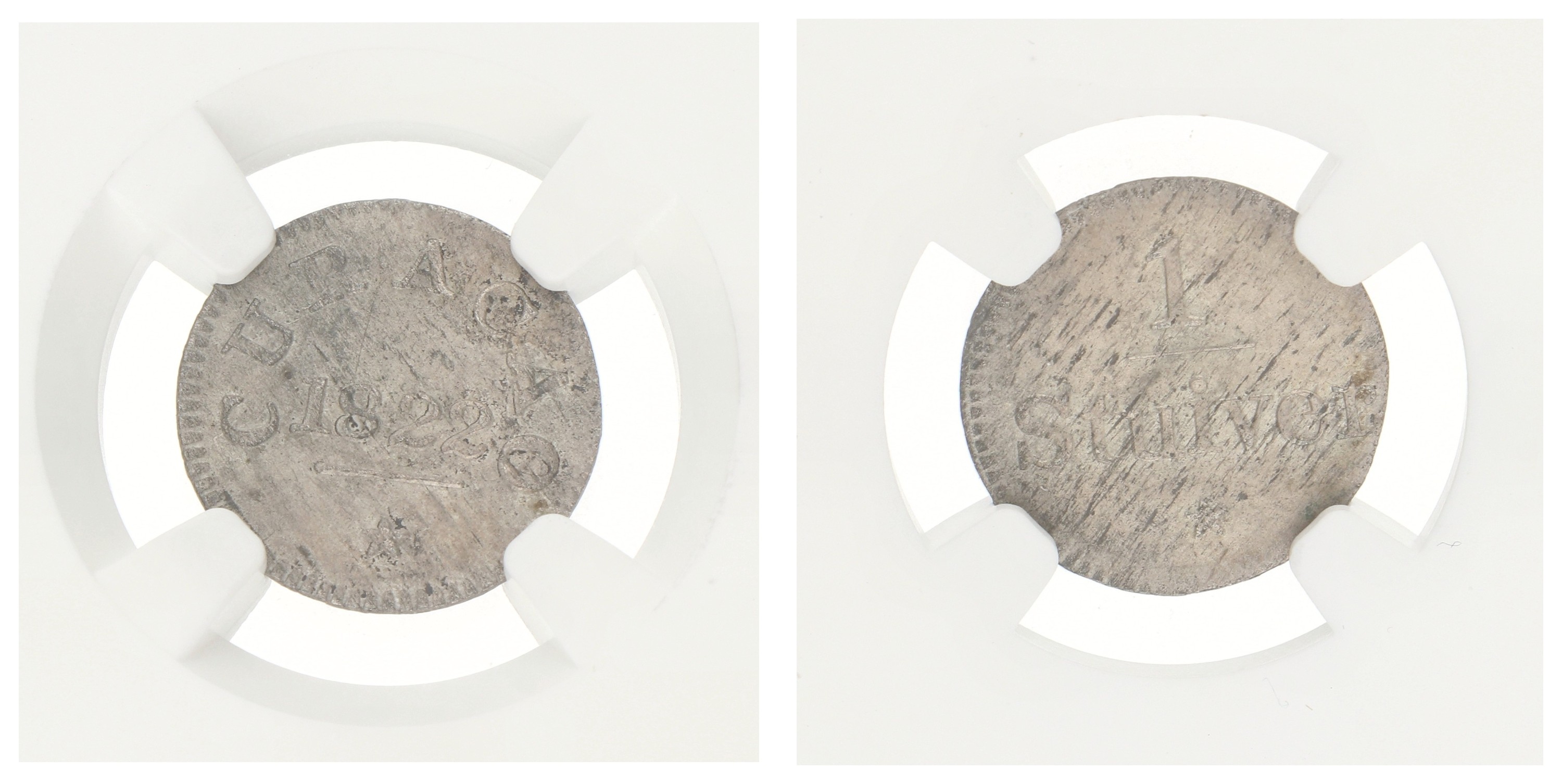 1 Stuiver. Curaçao. Willem I. 1822. MS 63