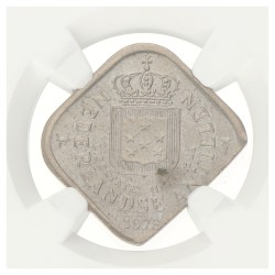 5 Cent. Straight clip. Nederlandse Antillen. Juliana. 1978. MS 65