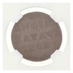 Achtste stuiver of Duit. Nederlands-Indië. 1808. AU 58 BN