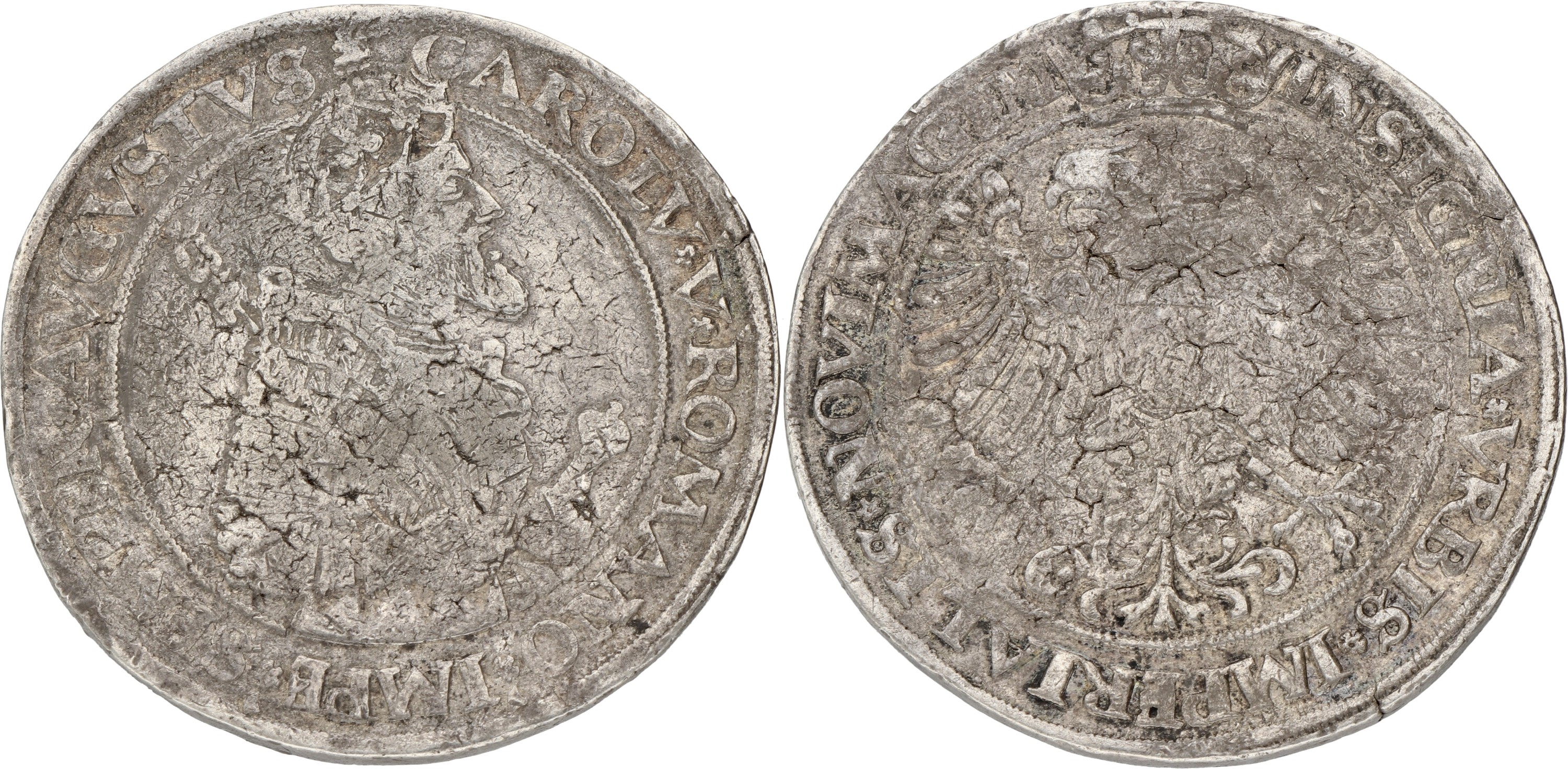 Karolusdaalder. Nijmegen. Karel V. ND (1555). F