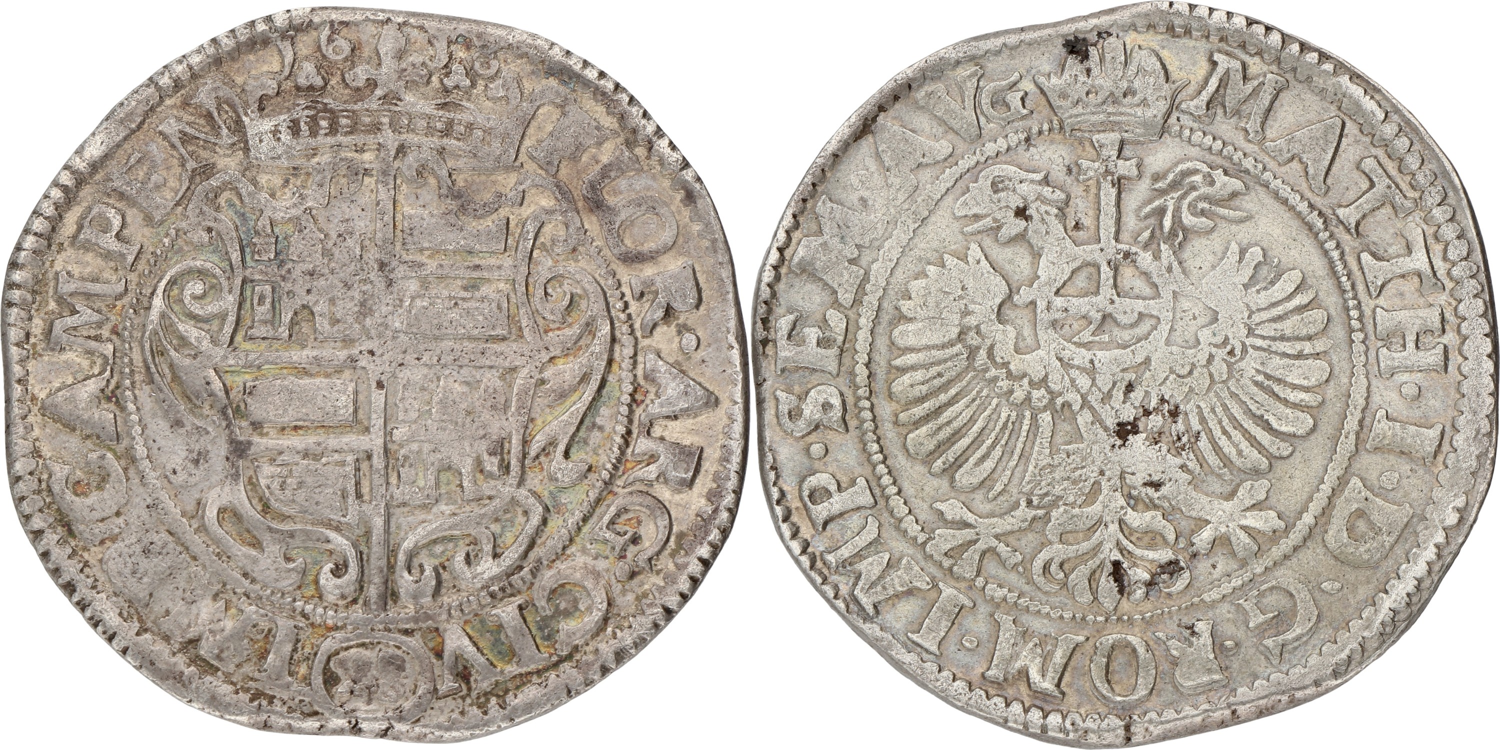 Florijn van 28 stuiver. Kampen. Mathias I. 1618. VF