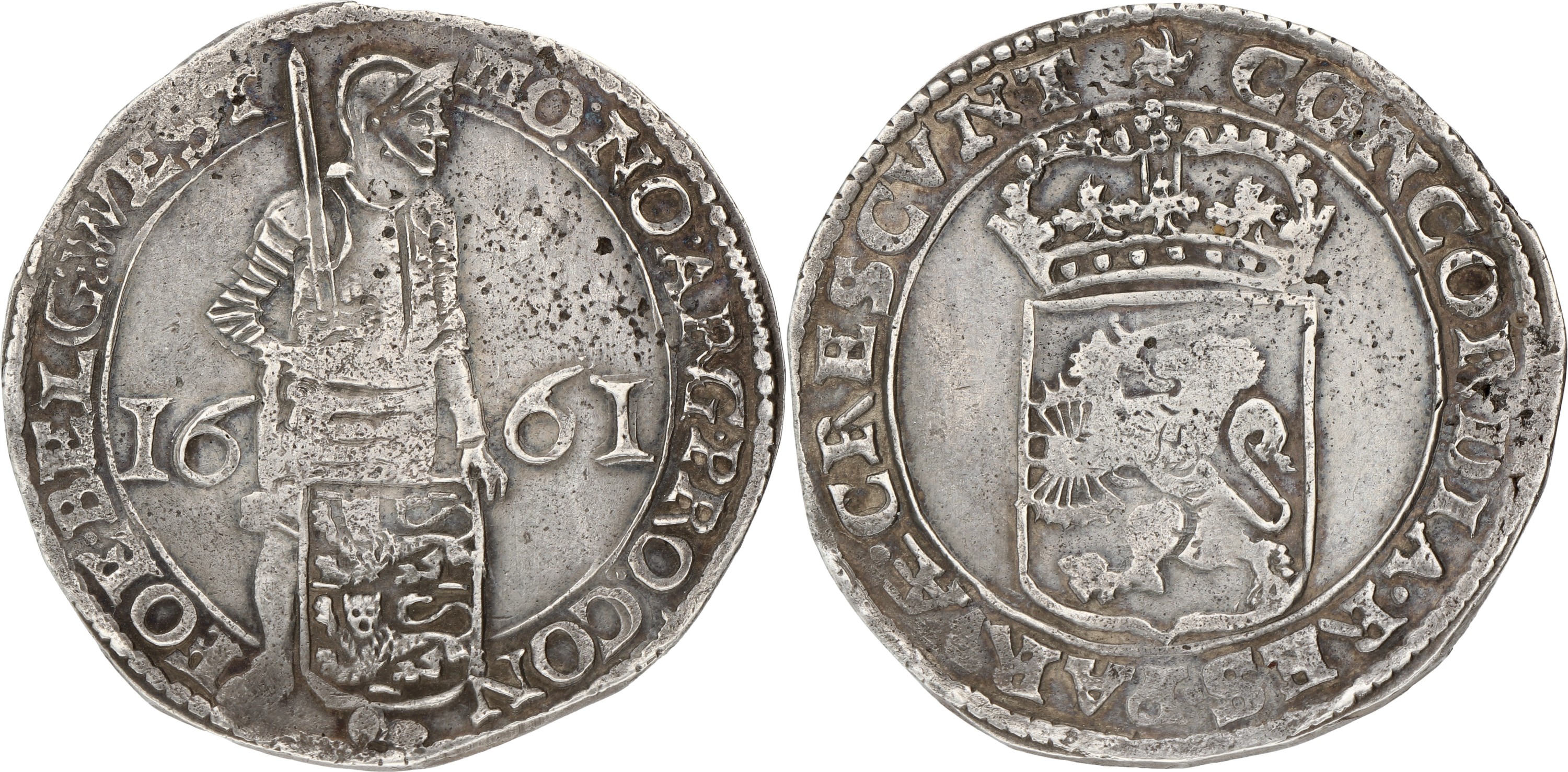Zilveren Dukaat. West-Friesland. 1661. VF