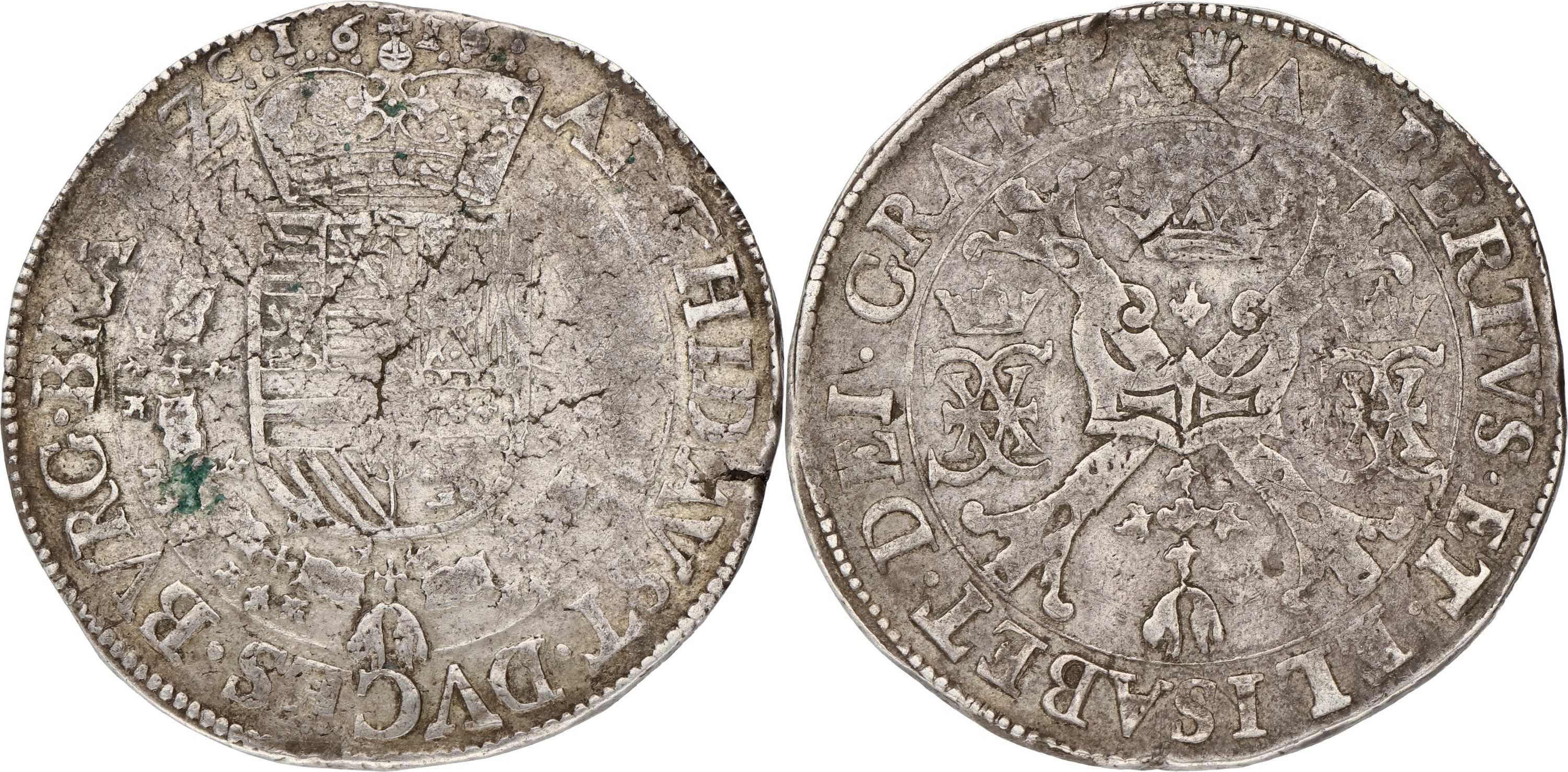 Patagon. Brabant. Antwerpen. Albert & Isabella. 1617. VF