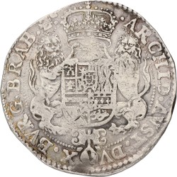 Ducaton. Brabant. Brussel. Philips IV. 1655. F / VF