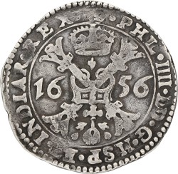 Patagon. Brabant. Brussel. Philips IV. 1656. VF -