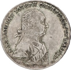 German states. Bavaria. Maximilian IV. Conventionsthaler. 1803. VF