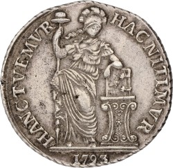 3 Gulden - generaliteits. West-Friesland. 1793. VF