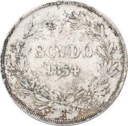 Italian States. Papal states. Pius IX. Scudo. 1854. XF