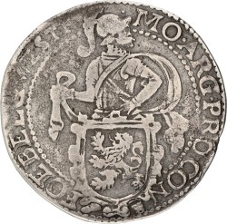 Leeuwendaalder op generaliteitsvoet. West-Friesland. 1622. VF -