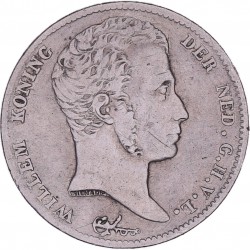 ½ Gulden Willem I 1818 U. Fraai.