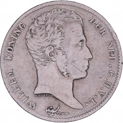 ½ Gulden Willem I 1818 U. Fraai.