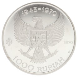 Indonesia. 1000 Rupiah - General Sudirnam. 1970. PF 67 Ultra Cameo.
