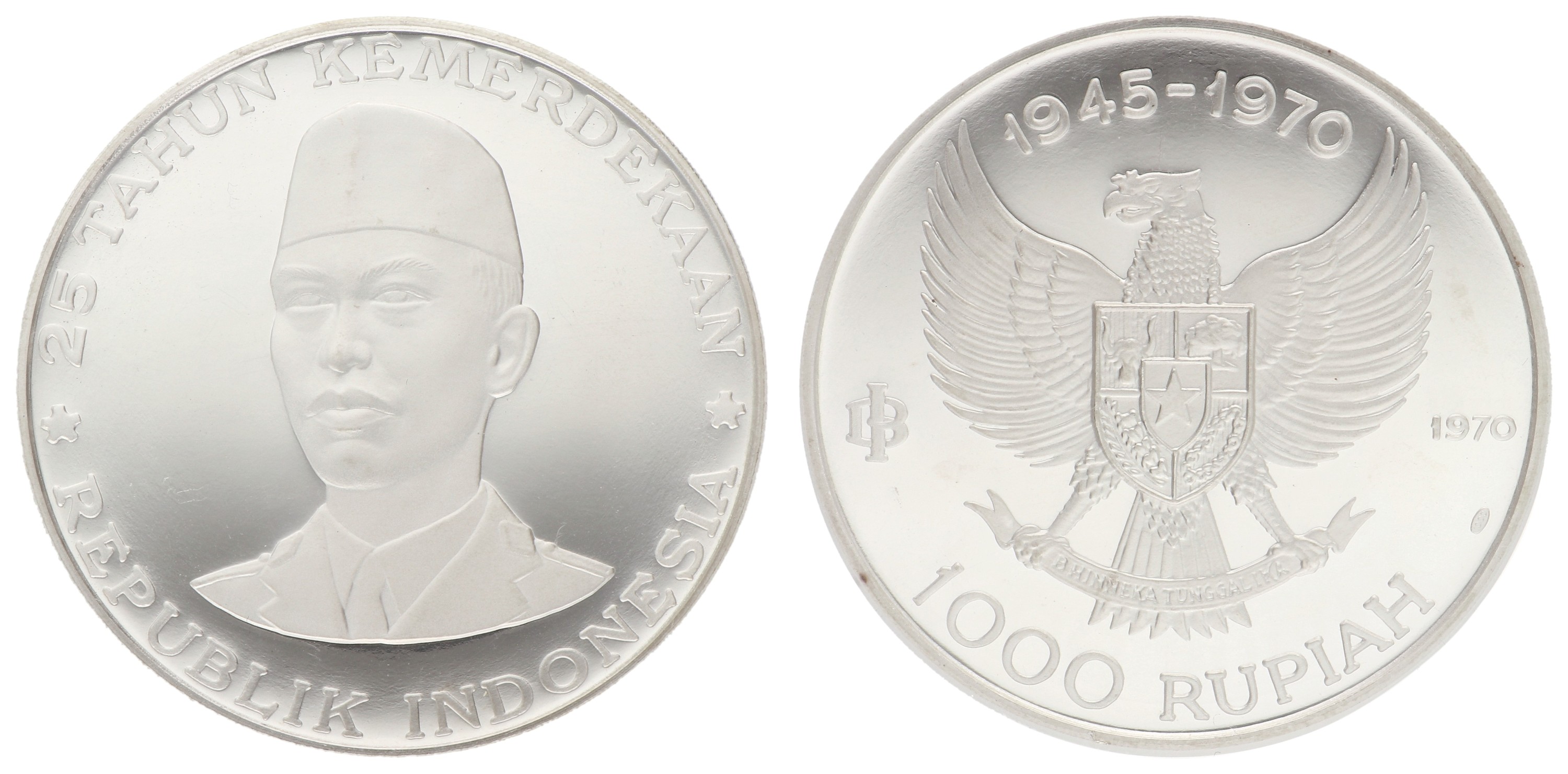 Indonesia. 1000 Rupiah - General Sudirnam. 1970. PF 67 Ultra Cameo.
