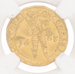 Gouden dukaat. Overijssel. 1608/7. MS 61