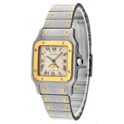No Reserve - Cartier Santos Galbée Moon Phase 119901 - Heren horloge - 1989