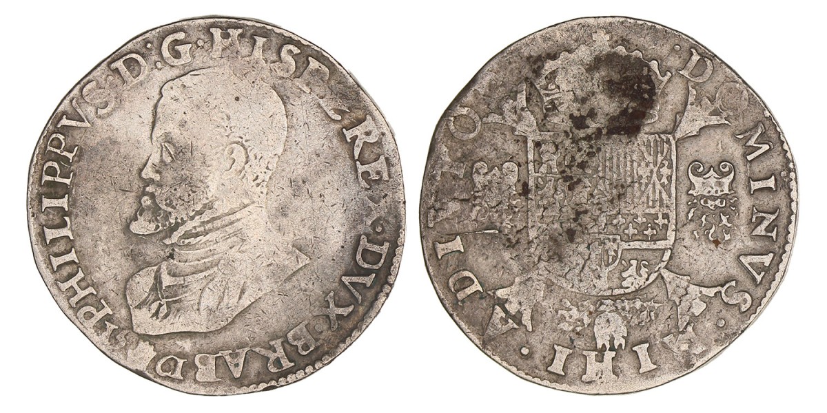 Filipsdaalder. Brabant. Antwerpen. Filips II. 1561. Zeer fraai -.