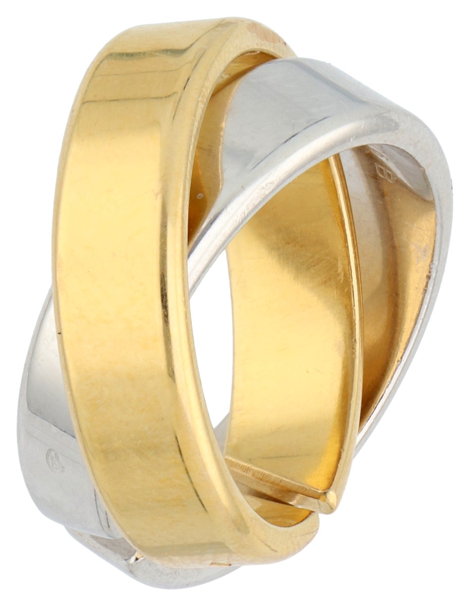 Hermès Double Band 18K cocktail ring set 