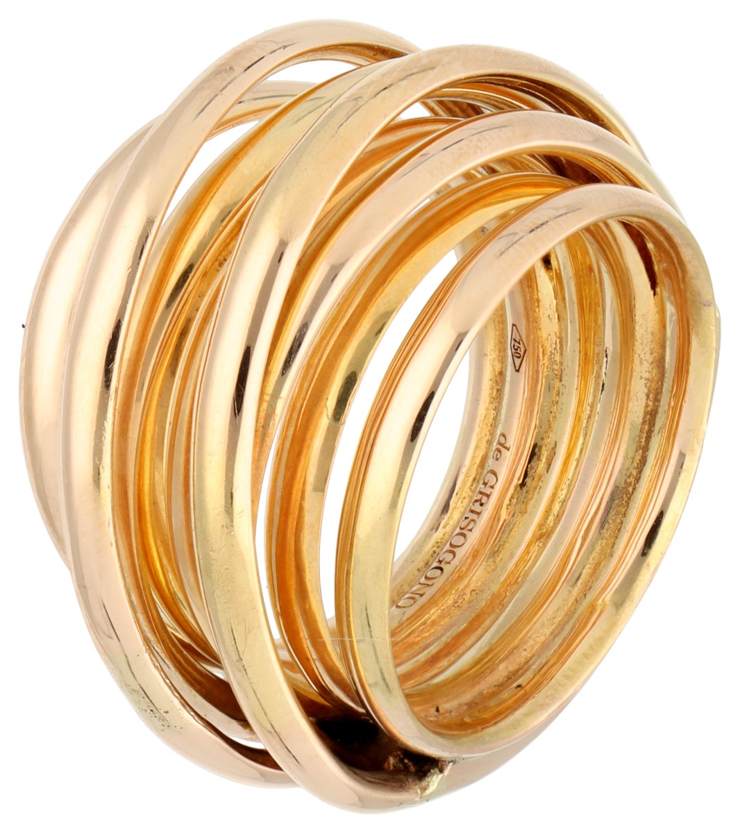 De Grisogrono 18K roségouden Lucky Number 7 ring
