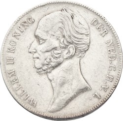 2½ Gulden. Willem II. 1842. VF +