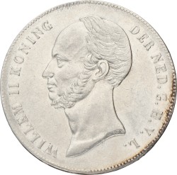 2½ Gulden. Willem II. 1846 Lily. VF / XF