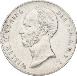 2½ Gulden. Willem II. 1848. VF +