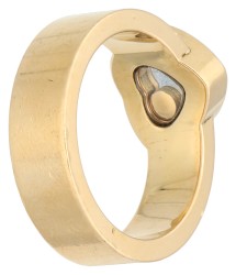 Chopard 18K geelgouden 'Happy diamonds' ring bezet met ca. 0.03 ct. diamant